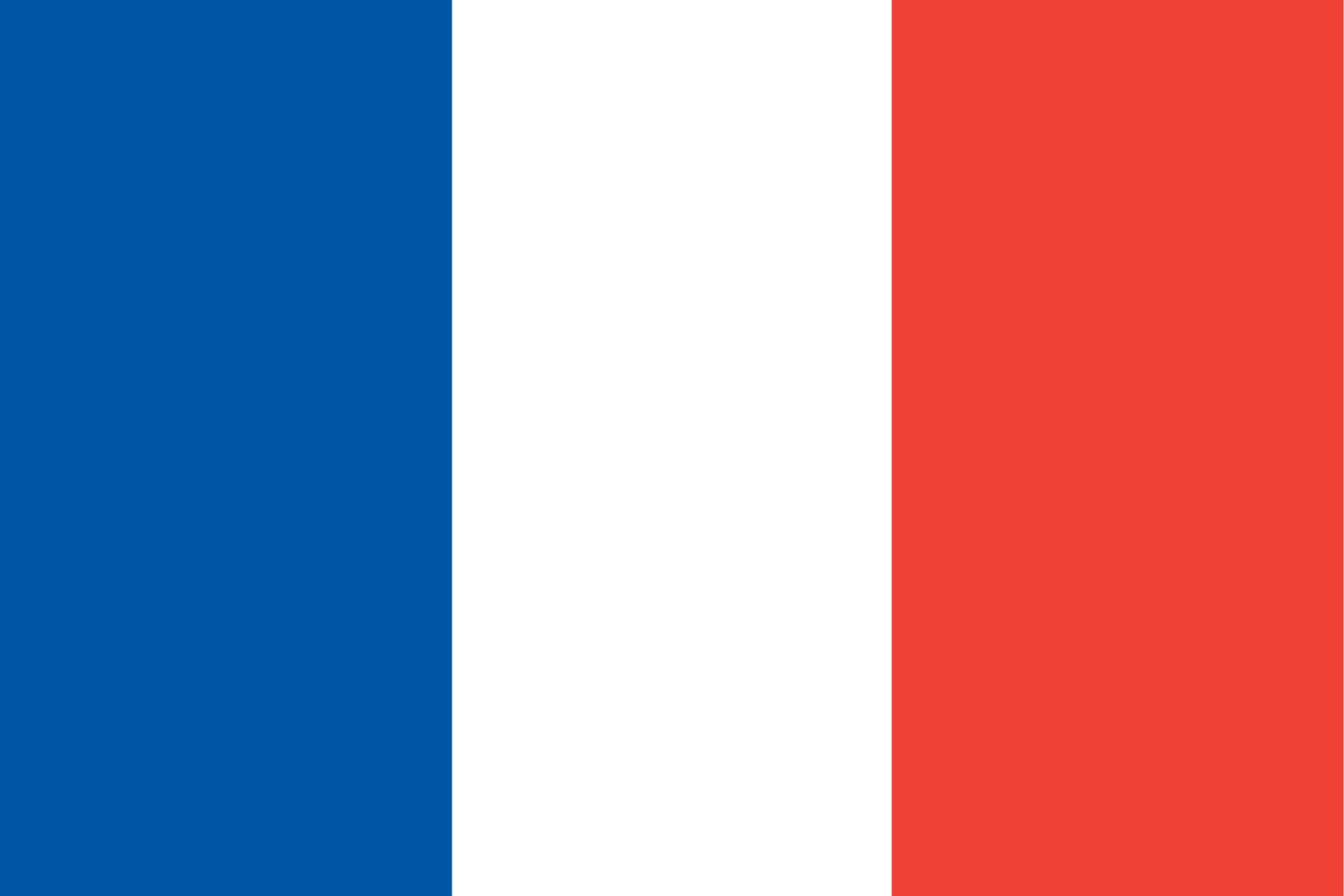 Official flag of France using official color scheme