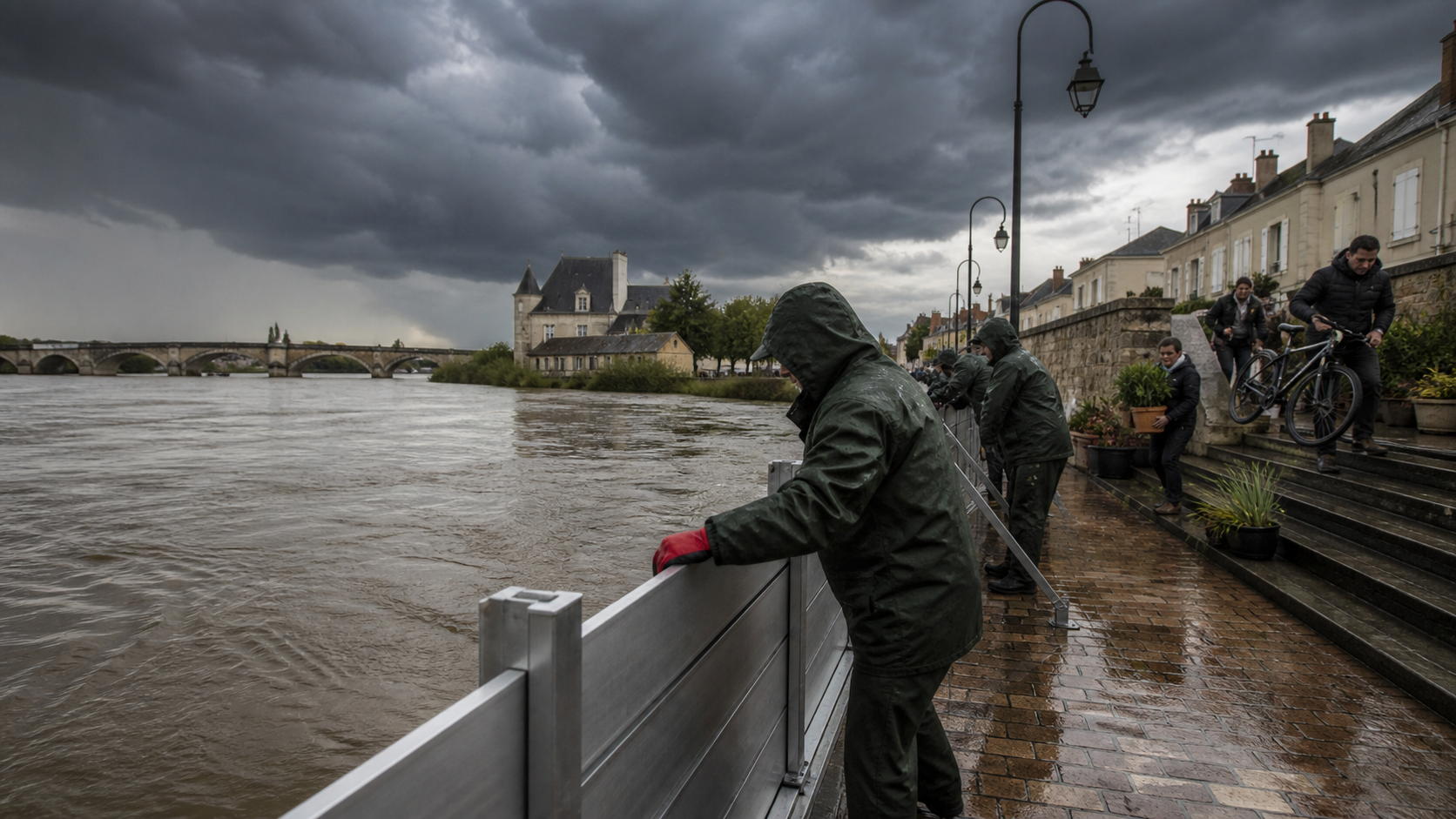 Illustration documentaire sur personne consultant une application météo pendant une journée chaude